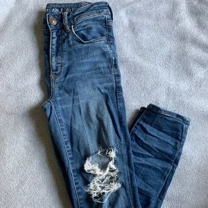 American Eagle distressed Next Level Stretch skinny jeans